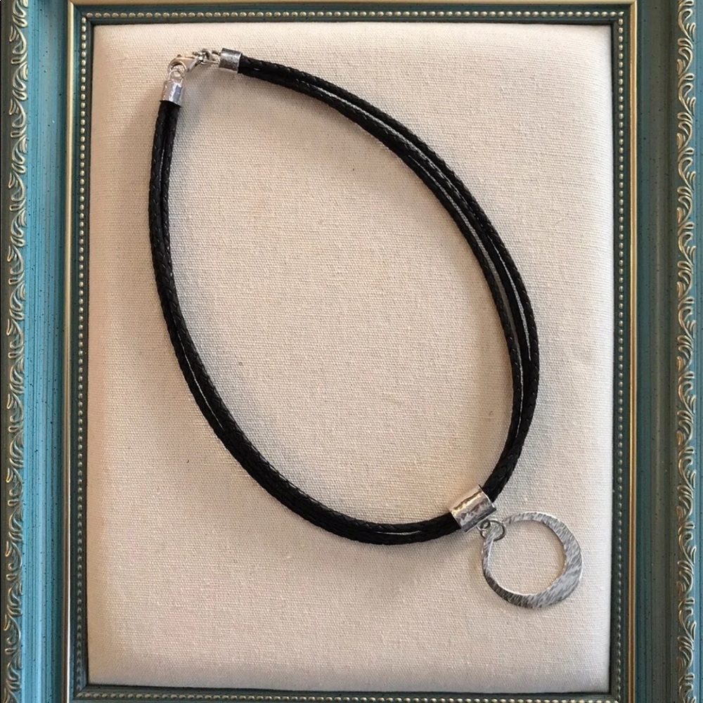 ❤️ Silpada Brown Braided Three Strand Necklace